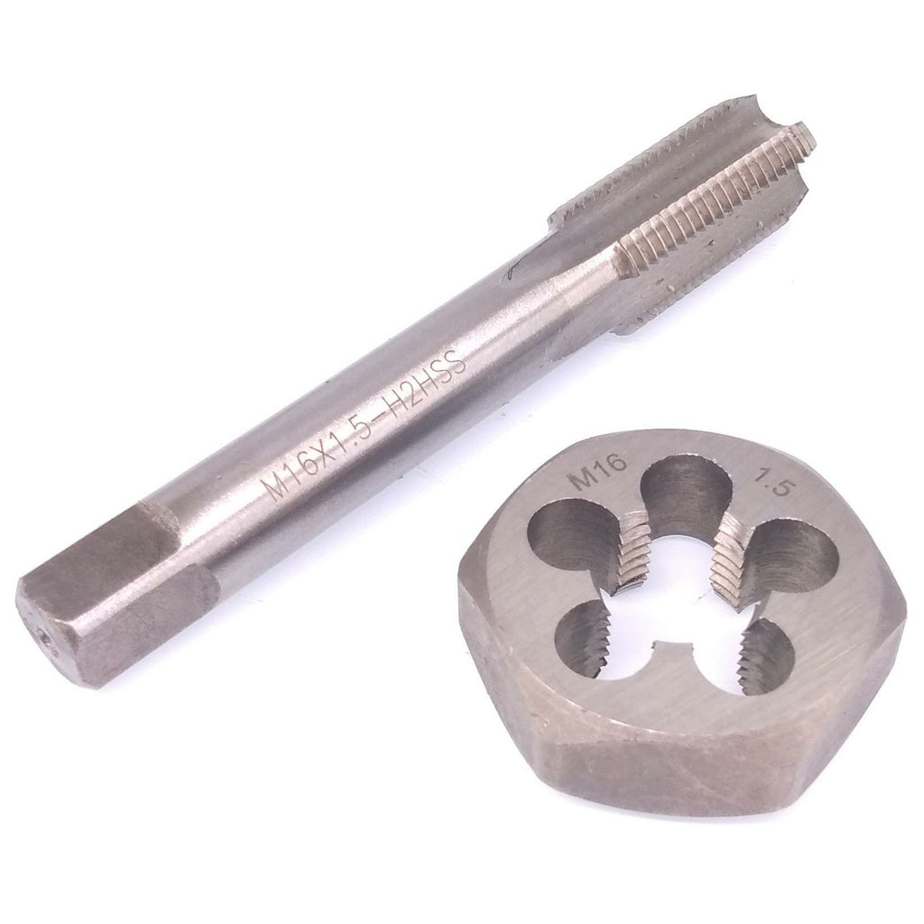 US Stock HSS M16 x 1.5mm Tap & 16x1.5mm Hexagon Die Metric Thread Right Hand Set