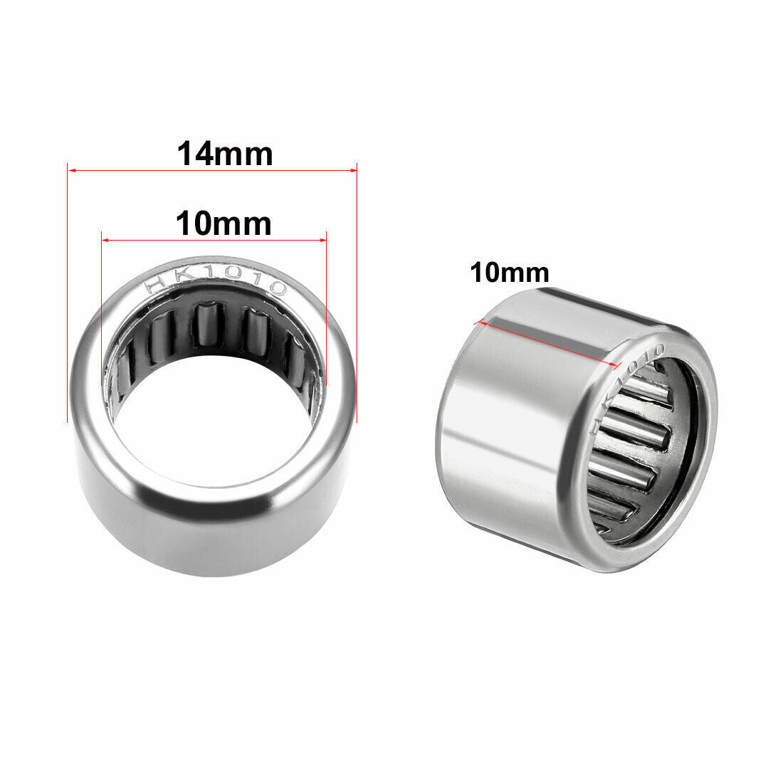 1pc HK1010 10 x 14 x 10mm Double Way Needle Roller Bearing