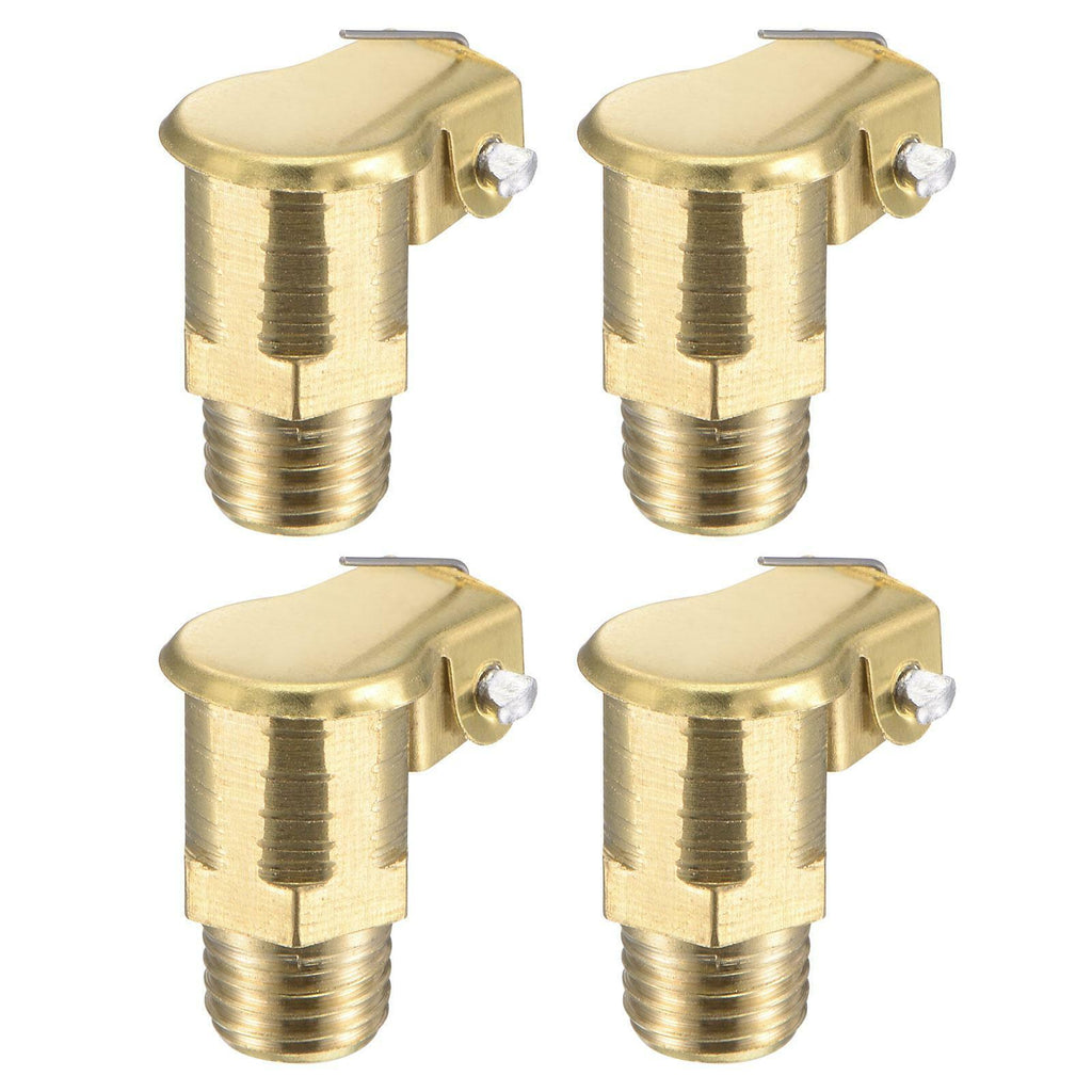 4pcs Spring grease oil cup cap M8x1 external thread copper machine parts