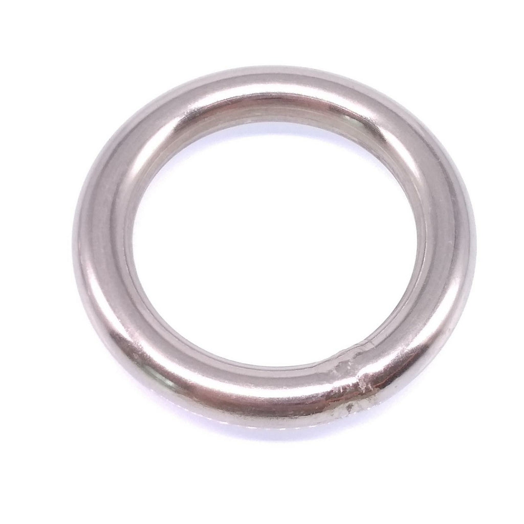 5pcs 304 Stainless Steel Seamless Metal O Ring Welded Round OD 40mm Wire Dia 6