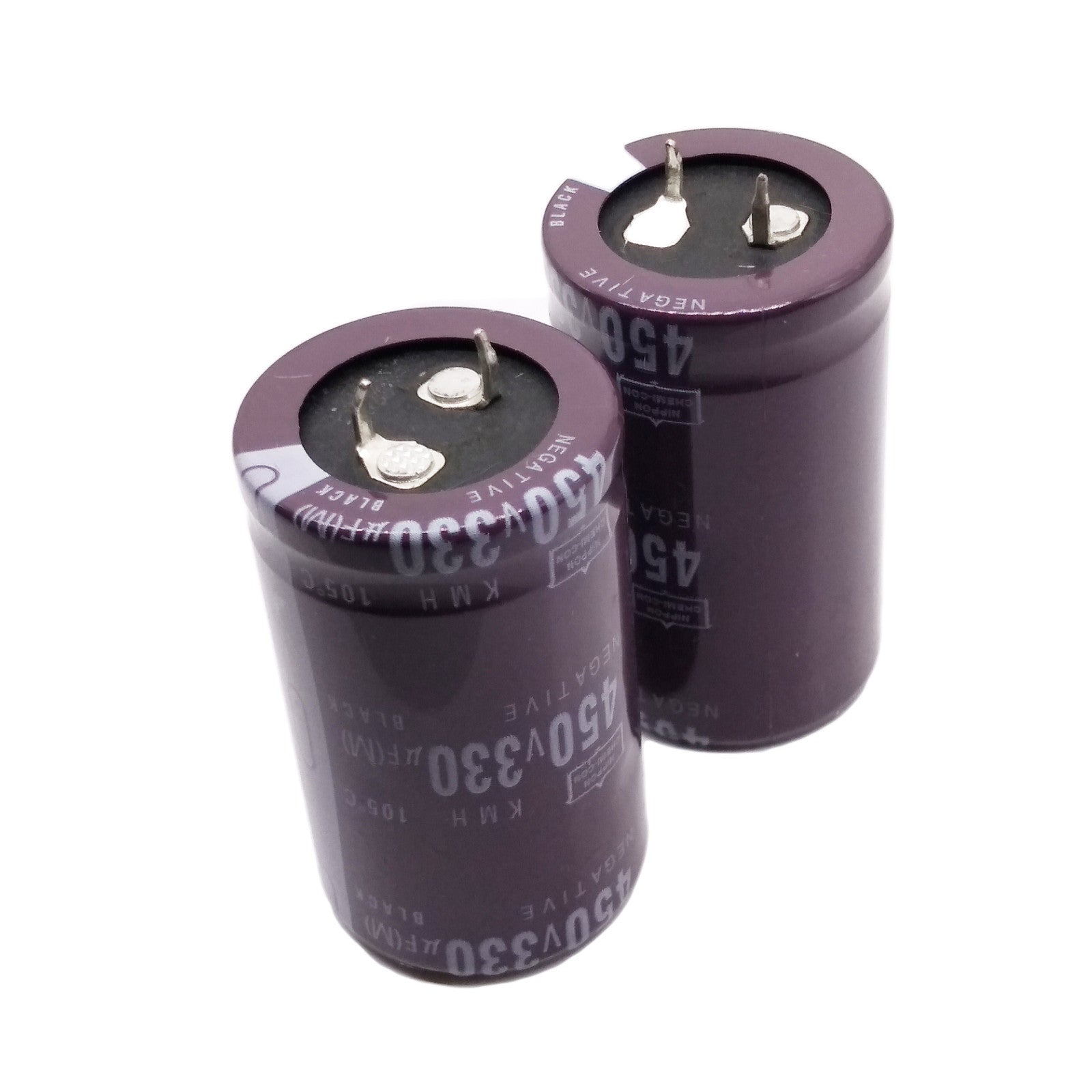US Stock 2pcs Electrolytic Capacitors 330uF 330mfd 450V +105℃ Radial 30 x 52mm