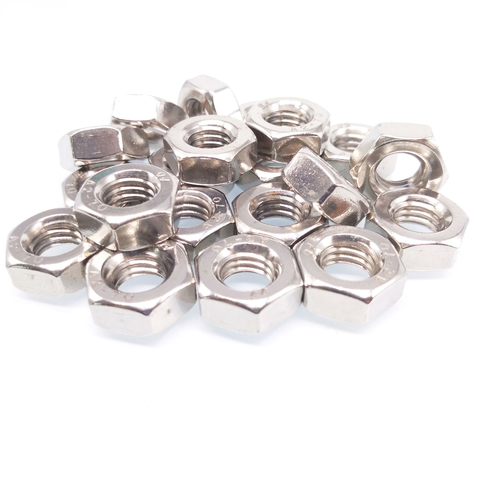 100pcs M8 Metric Thread Insert Screw Fastener Stainless Steel Hex Nut