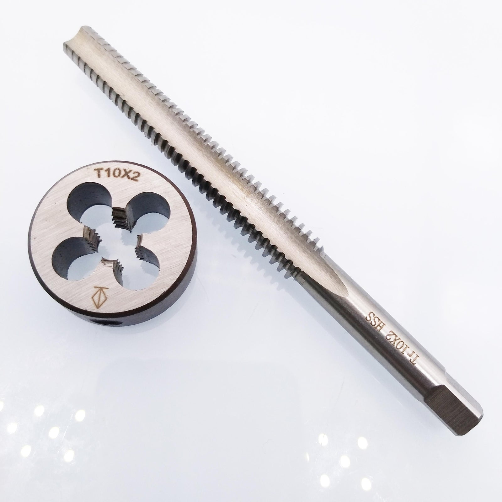 US Stock HSS TR10 x 2mm Tap & TR10 x 2.0mm Die Metric Thread Right Hand