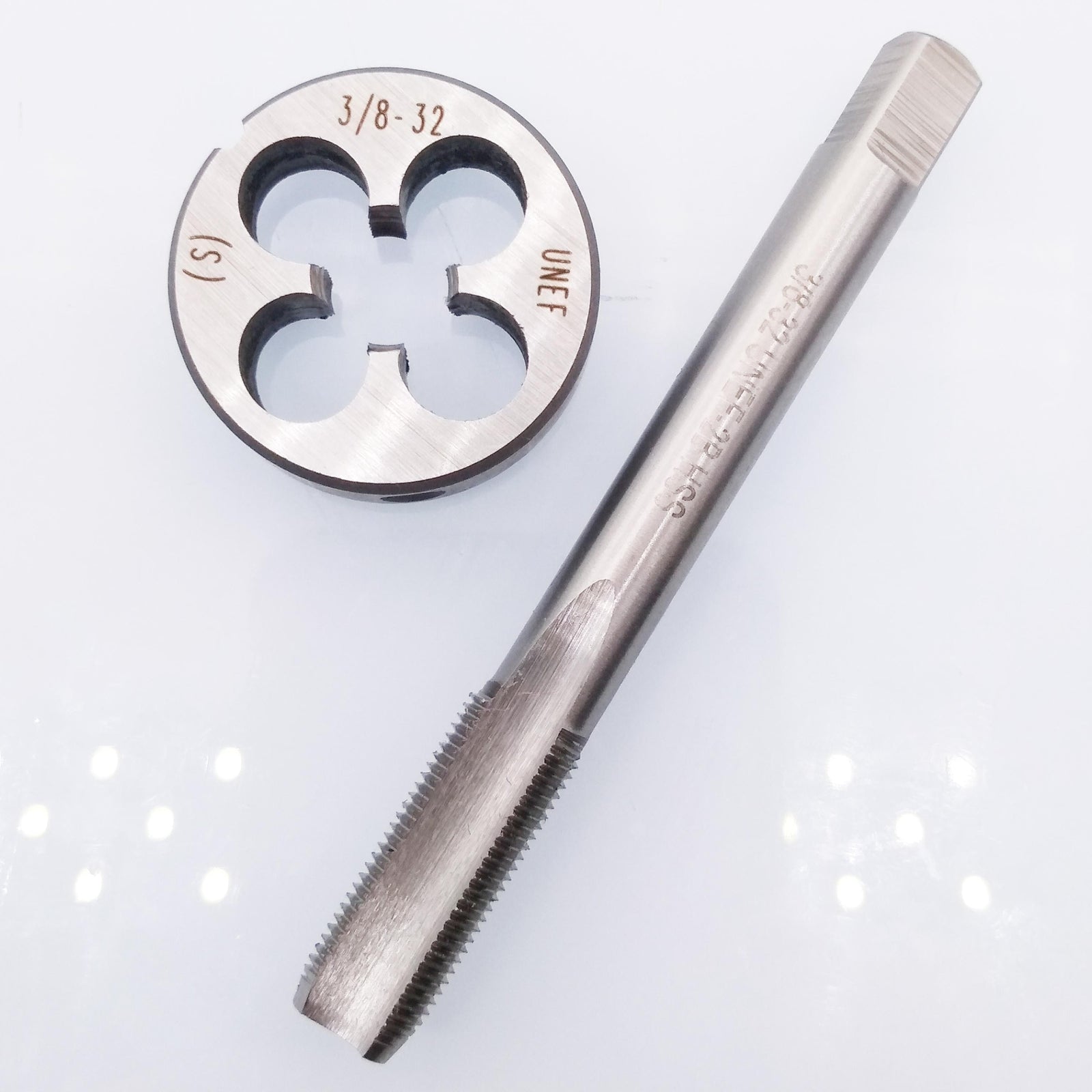 US Stock HSS 3/8-32 UNEF Tap & 3/8-32 UNEF Die Right Hand
