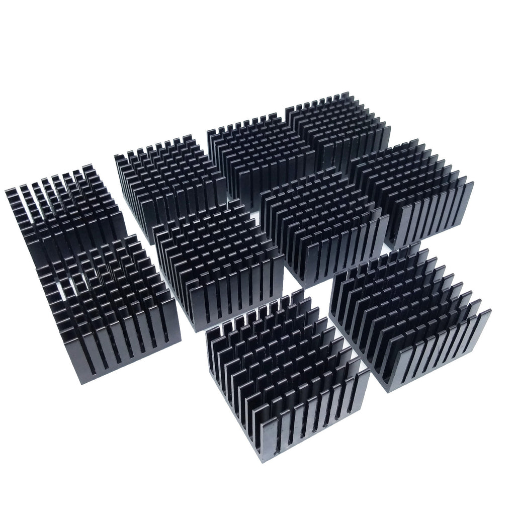 AU Stock  10pcs 37 x 37 x 24mm Heat Sink Cooling Aluminum Heatsink CPU IC LED
