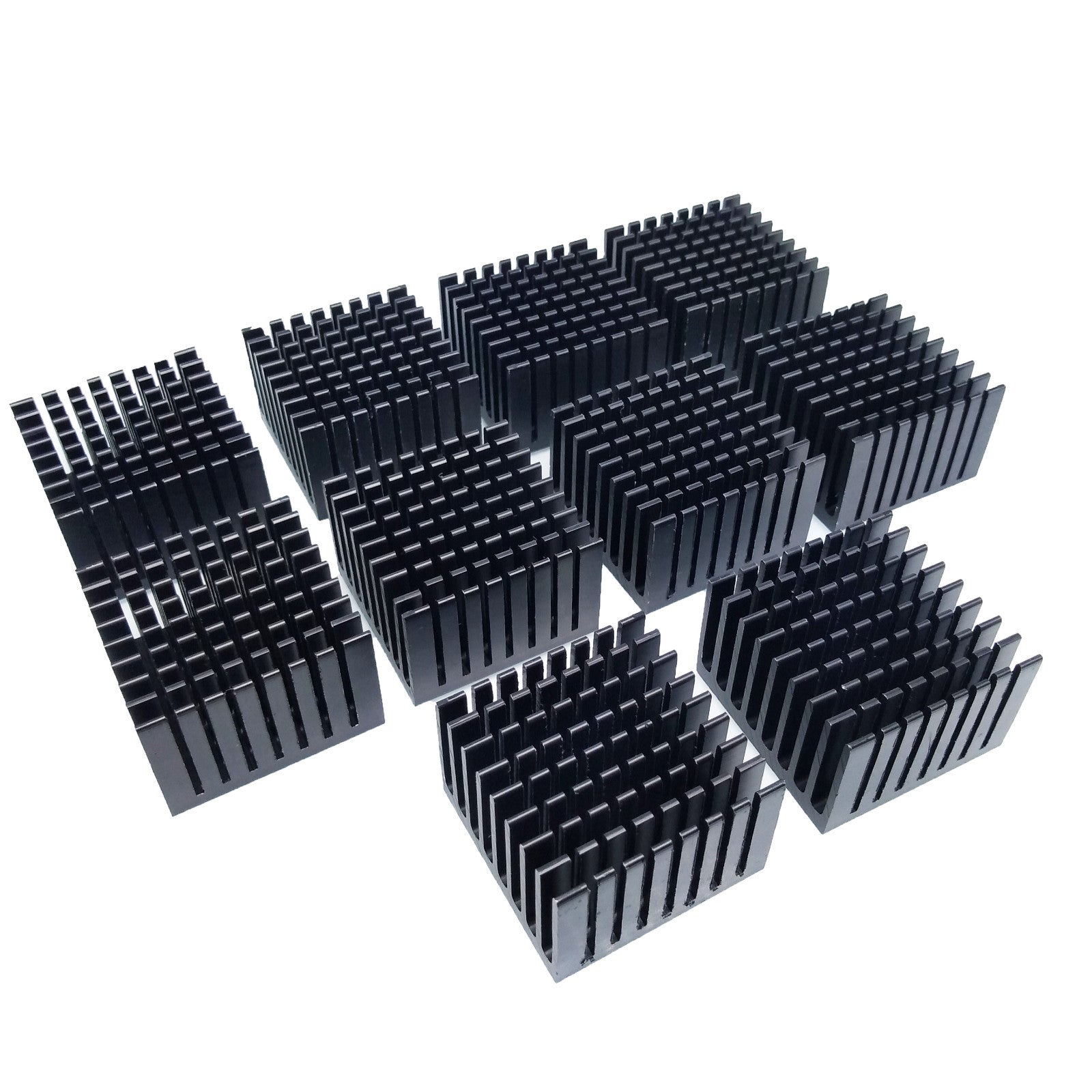 AU Stock  10pcs 37 x 37 x 24mm Heat Sink Cooling Aluminum Heatsink CPU IC LED