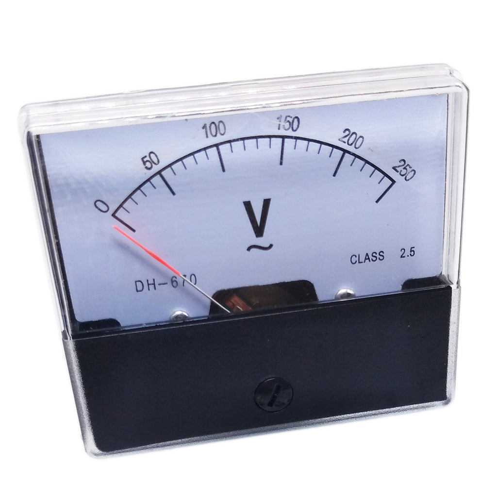 US Stock Analog Panel Volt Voltage Meter Voltmeter Gauge DH-670 0-250V AC