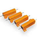 AU Stock 4pc 100 ohm 100 50W Watt Aluminum Housed Metal Case Wirewound Resistors