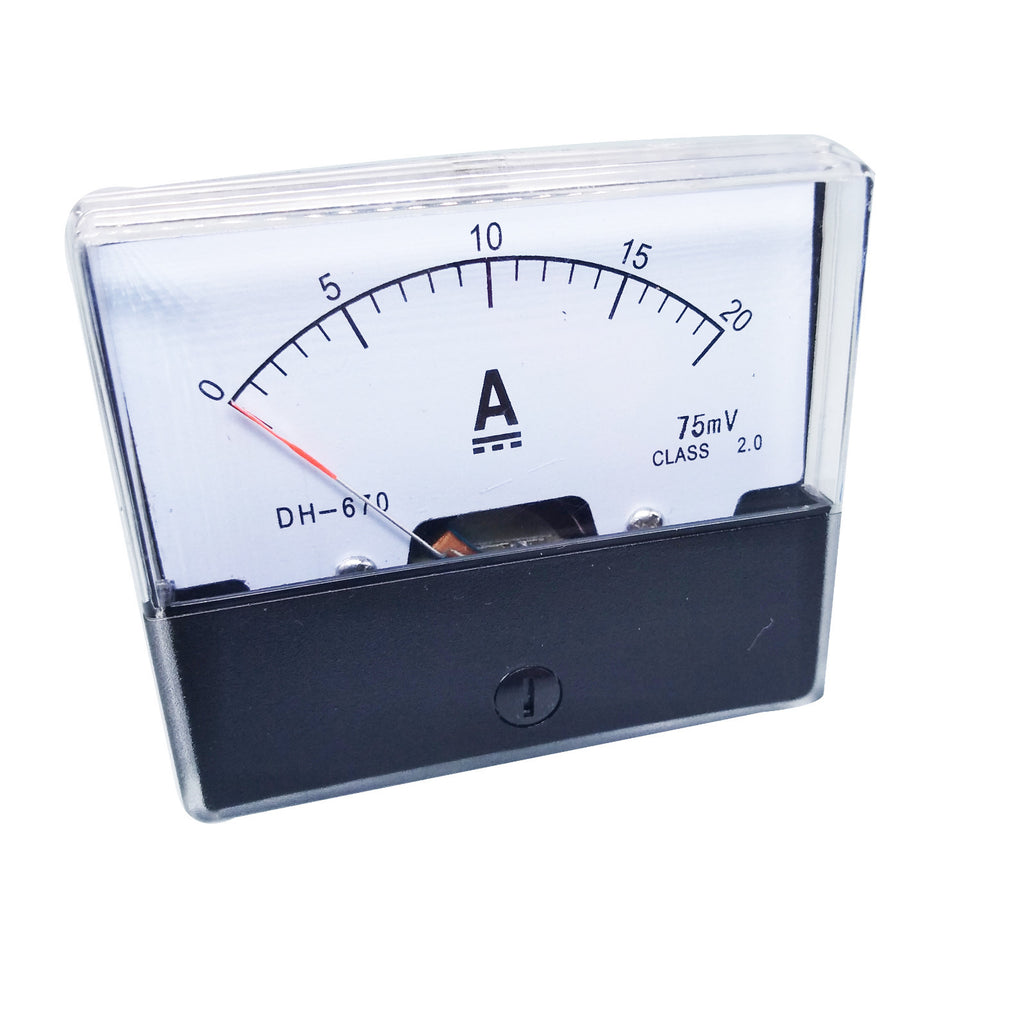 US Stock Analog Panel AMP Current Ammeter Meter Gauge DH-670 0-20A DC & Shunt