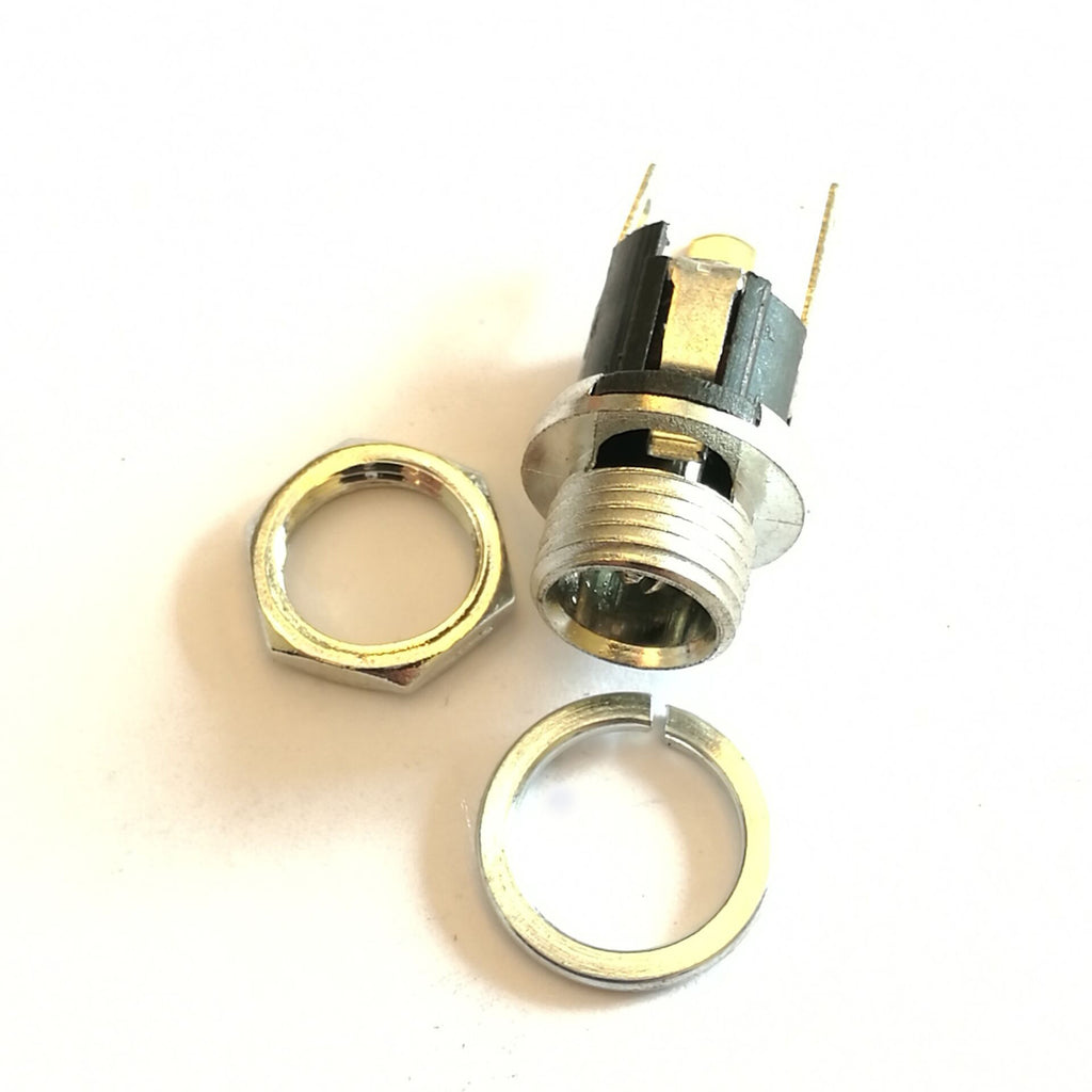 AU Stock 10pc 5.5mm X 2.5mm Panel Mount DC Power Female Supply Metal Jack Socket