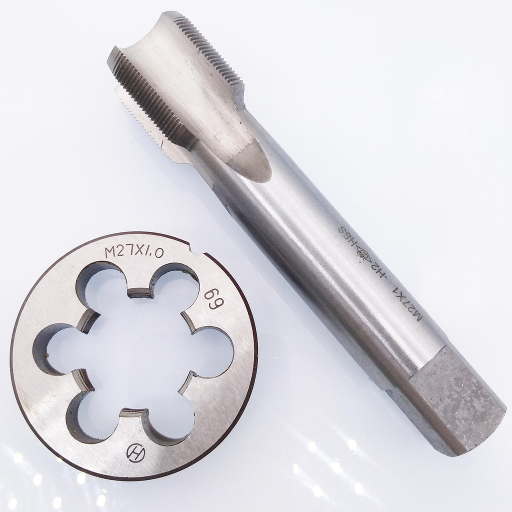 US Stock HSS M27 x 1mm Tap & M27 x 1.0mm Die Metric Thread Right Hand
