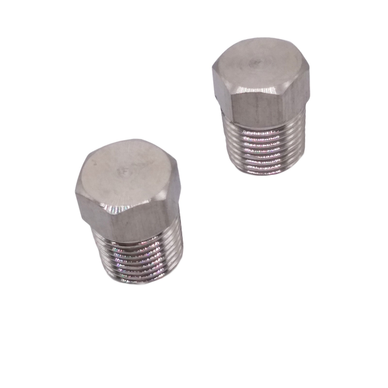 US Stock 2pcs 1/8" NPT Male 304 Stainless Steel Cast Pipe Fitting Hex Head Plug