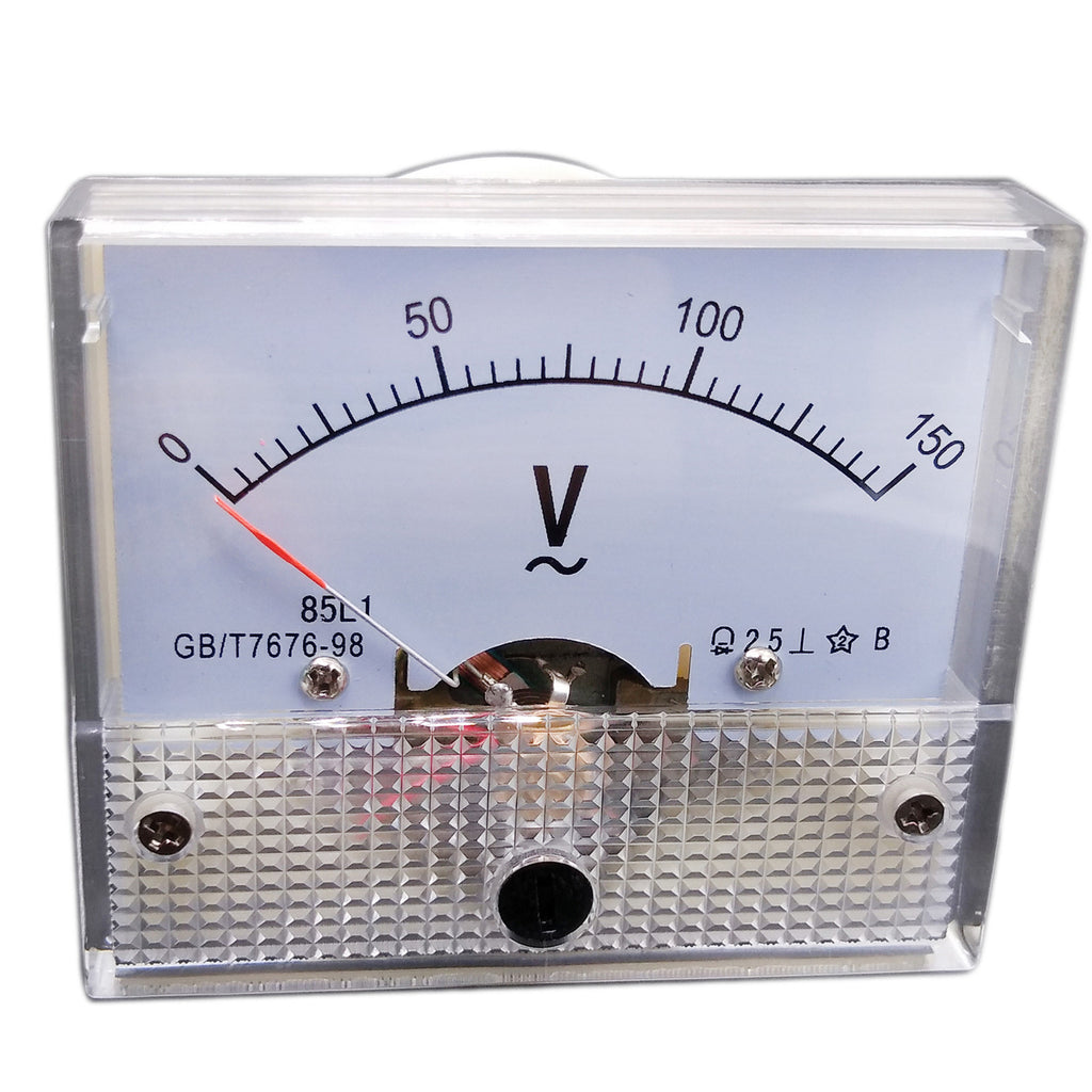 US Stock Analog Voltmeter Panel Pointer Volt Voltage Meter Gauge 85L1 AC 0-150V