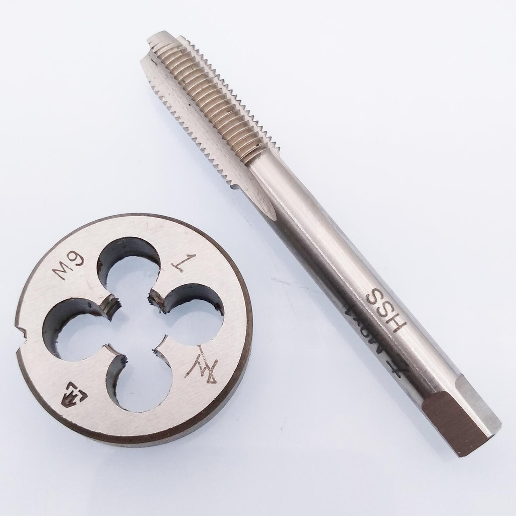 US Stock HSS M9 x 1mm Tap & M9 x 1.0mm Die Metric Thread Left Hand