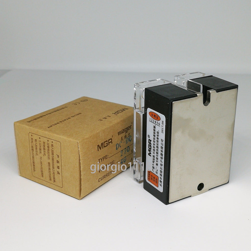 US Stock 40A Solid State Relay SSR DC-DC Input 3-32V DC Load 5-220V DC DD220D40