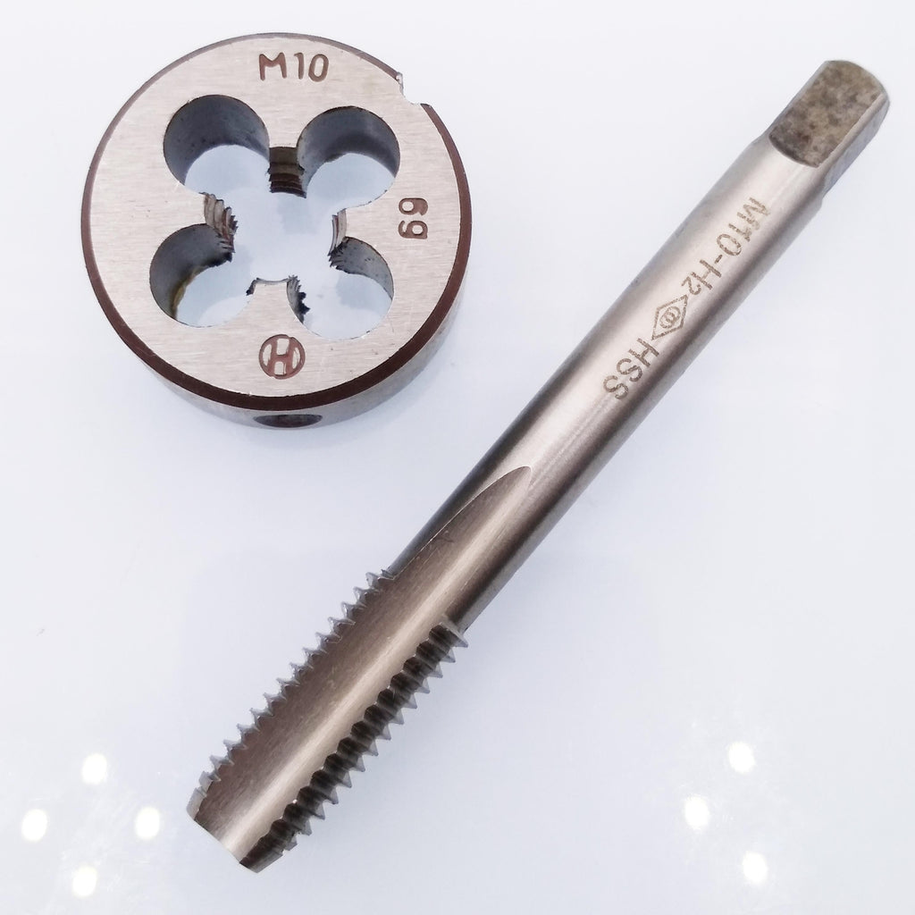 US Stock HSS M10 x 1.5mm Tap & M10 x 1.5mm Die Metric Thread Right Hand