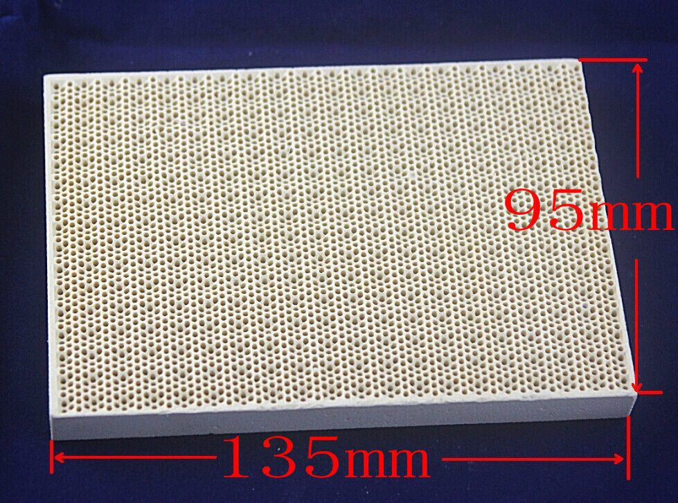 Soldering Board Ceramic Honeycomb Solder Board Heating 3-3/4" x 5-1/2" x 1/2"