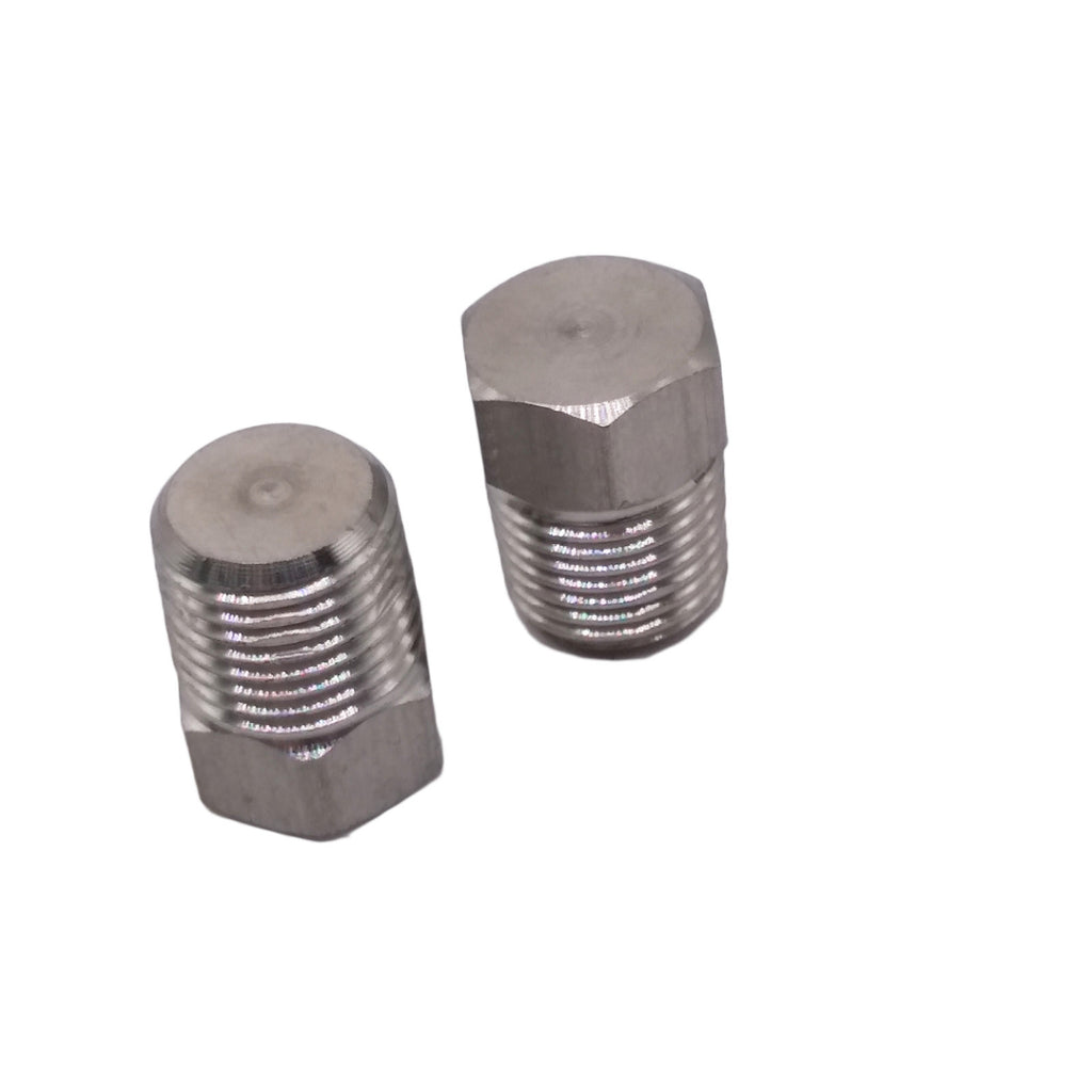 US Stock 2pcs 1/8" NPT Male 304 Stainless Steel Cast Pipe Fitting Hex Head Plug