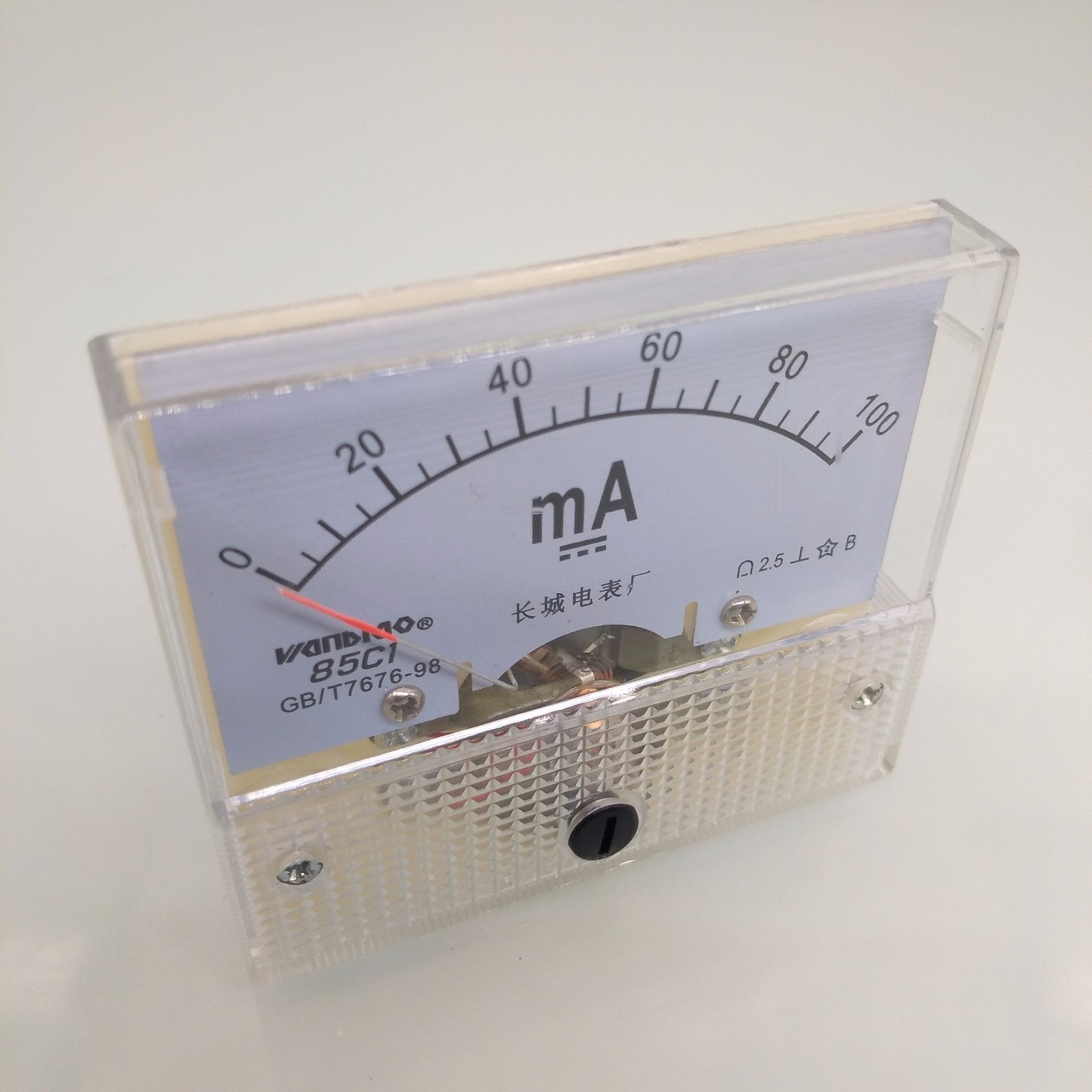 US Stock Analog Panel AMP Current Ammeter Meter Gauge 85C1 0-100mA DC