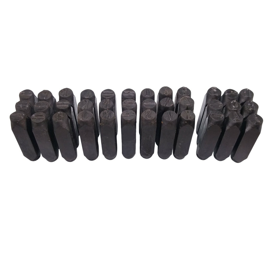 US Stock 36pcs 1/2" 12.5mm Letter & Number Stamp Punch Set Hardened Steel Metal