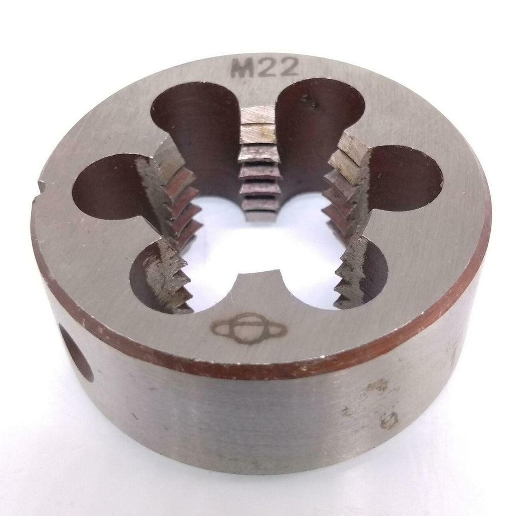 HSS M22 x 2.5mm Taper & Plug Tap & M22 x 2.5mm Die Metric Thread Right Hand