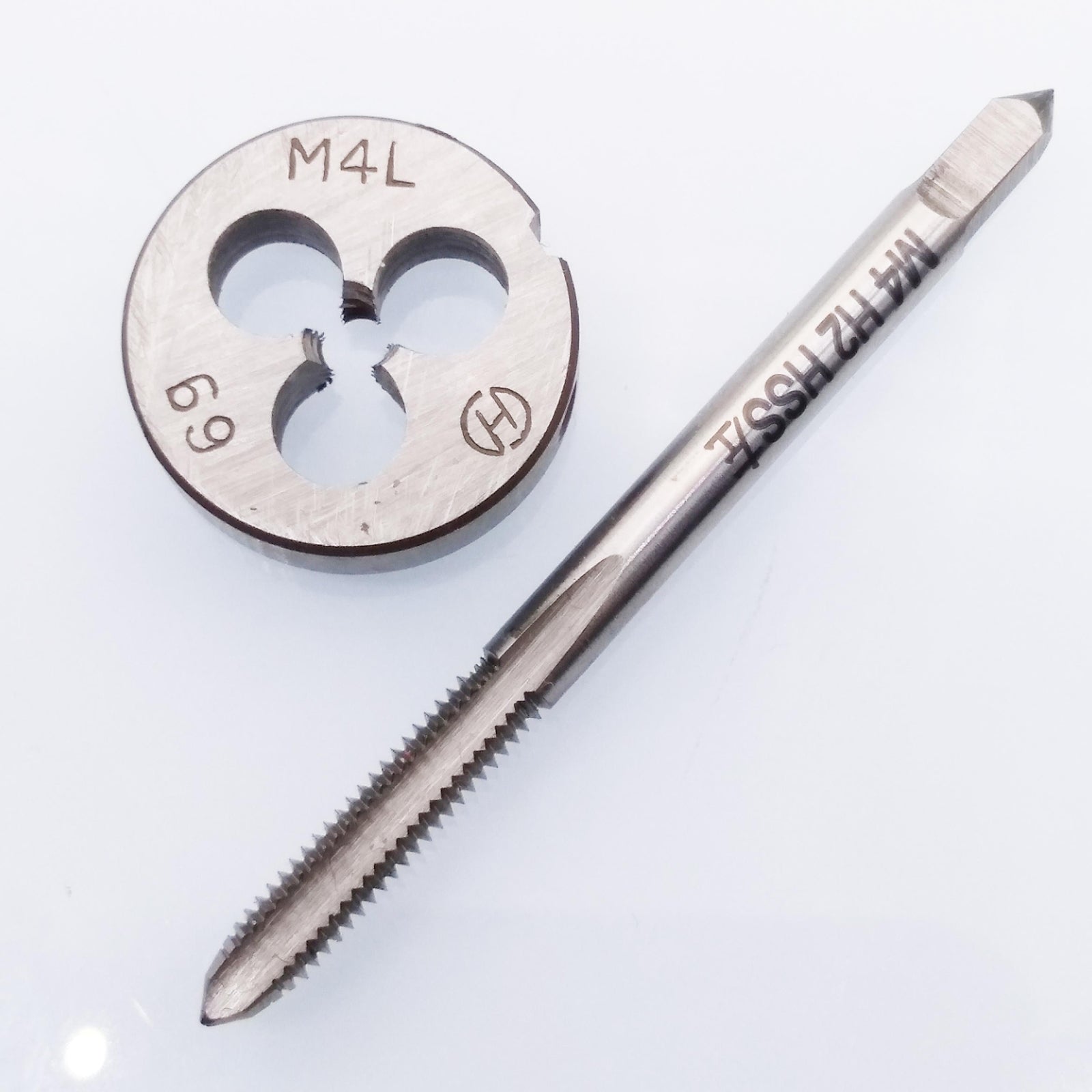 US Stock HSS M4 x 0.7mm Tap & M4 x 0.7mm Die Metric Thread Left Hand
