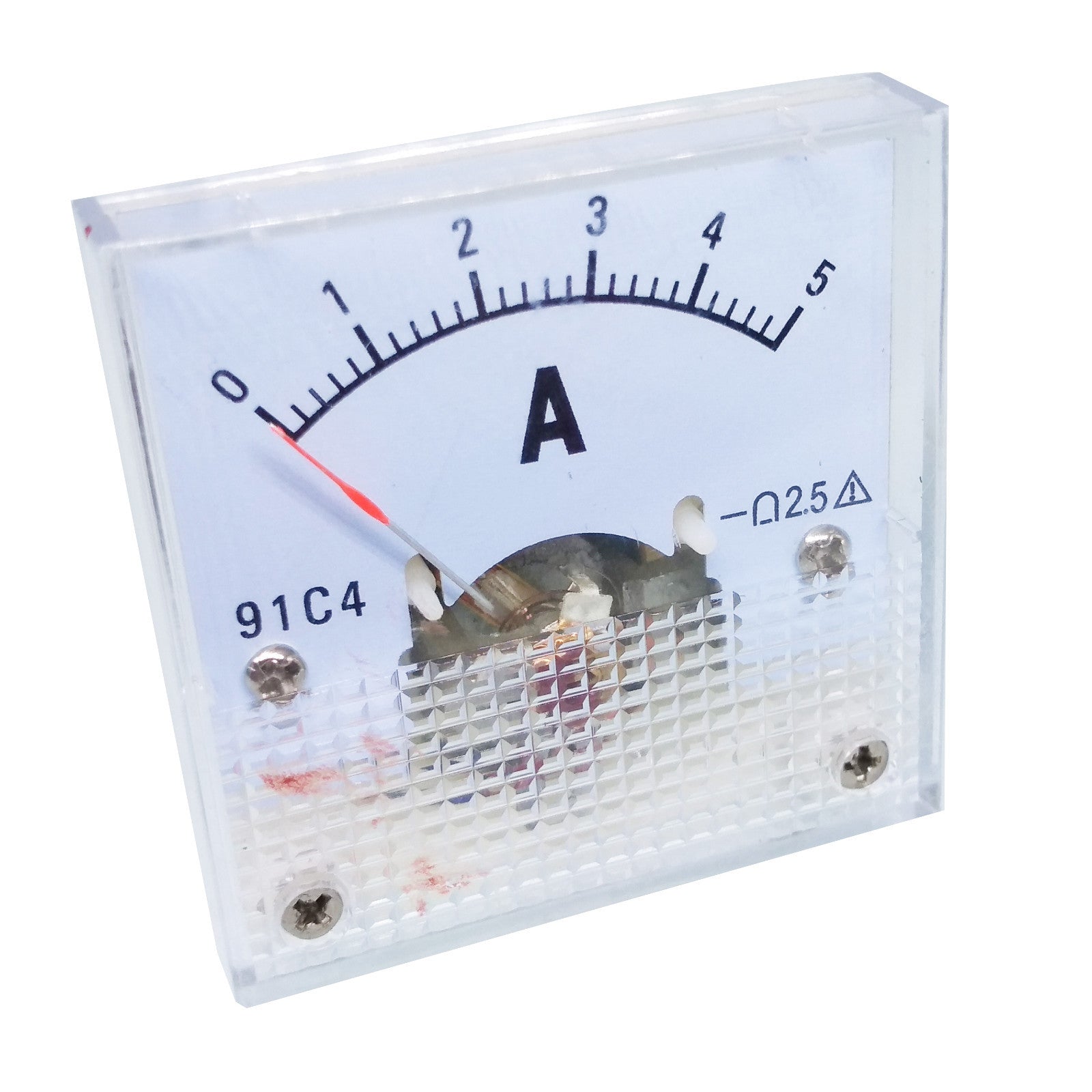 US Stock  DC 0 ~ 5A Analog AMP Current Pointer Needle Panel Meter Ammeter 91C4