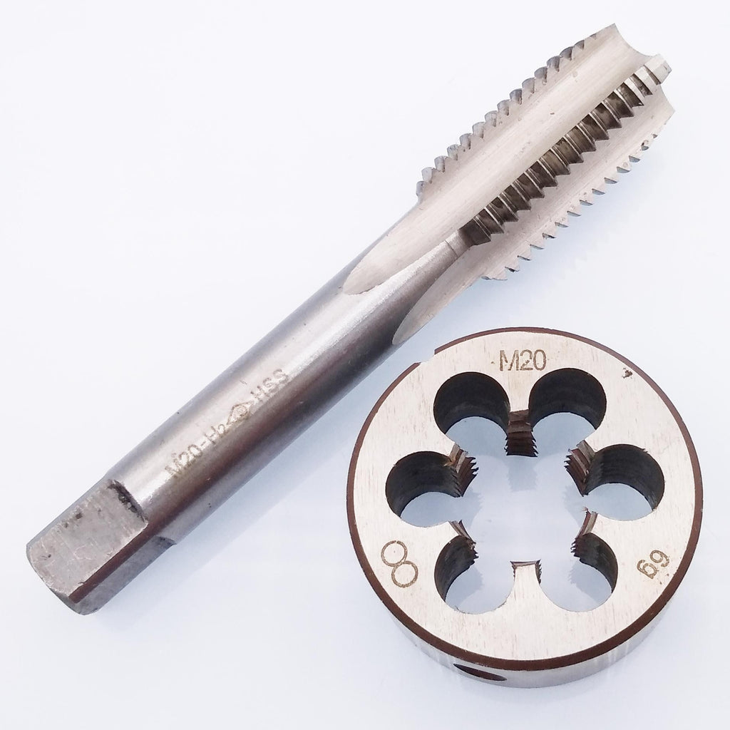 US Stock HSS M20 x 2.5mm Tap & M20 x 2.5mm Die Metric Thread Right Hand
