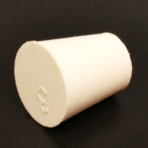 20x Rubber Stopper Bungs Laboratory Solid Hole Stop Push-In Sealing Plug 3#