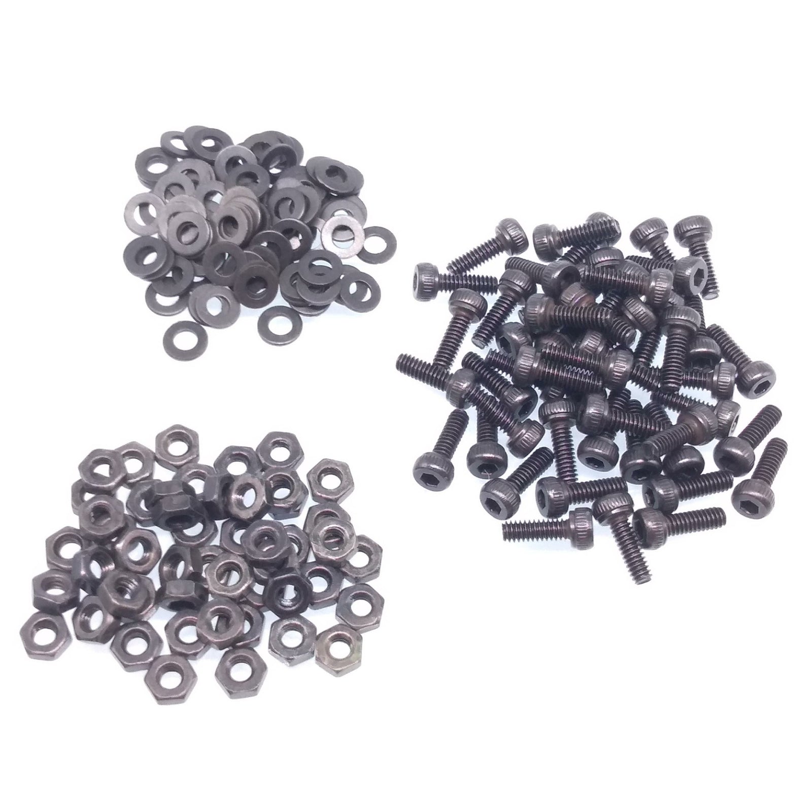 200x M2 x 8mm Socket Head Cap Screws Alloy Steel Allen Socket Drive Nuts Washers