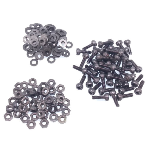 200x M2 x 8mm Socket Head Cap Screws Alloy Steel Allen Socket Drive Nuts Washers