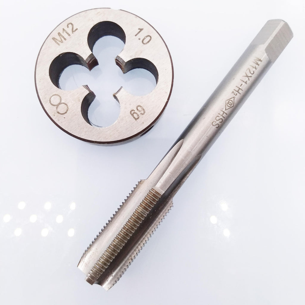 HSS M12 x 1mm Tap & M12 x 1.0mm Die Metric Thread Right Hand