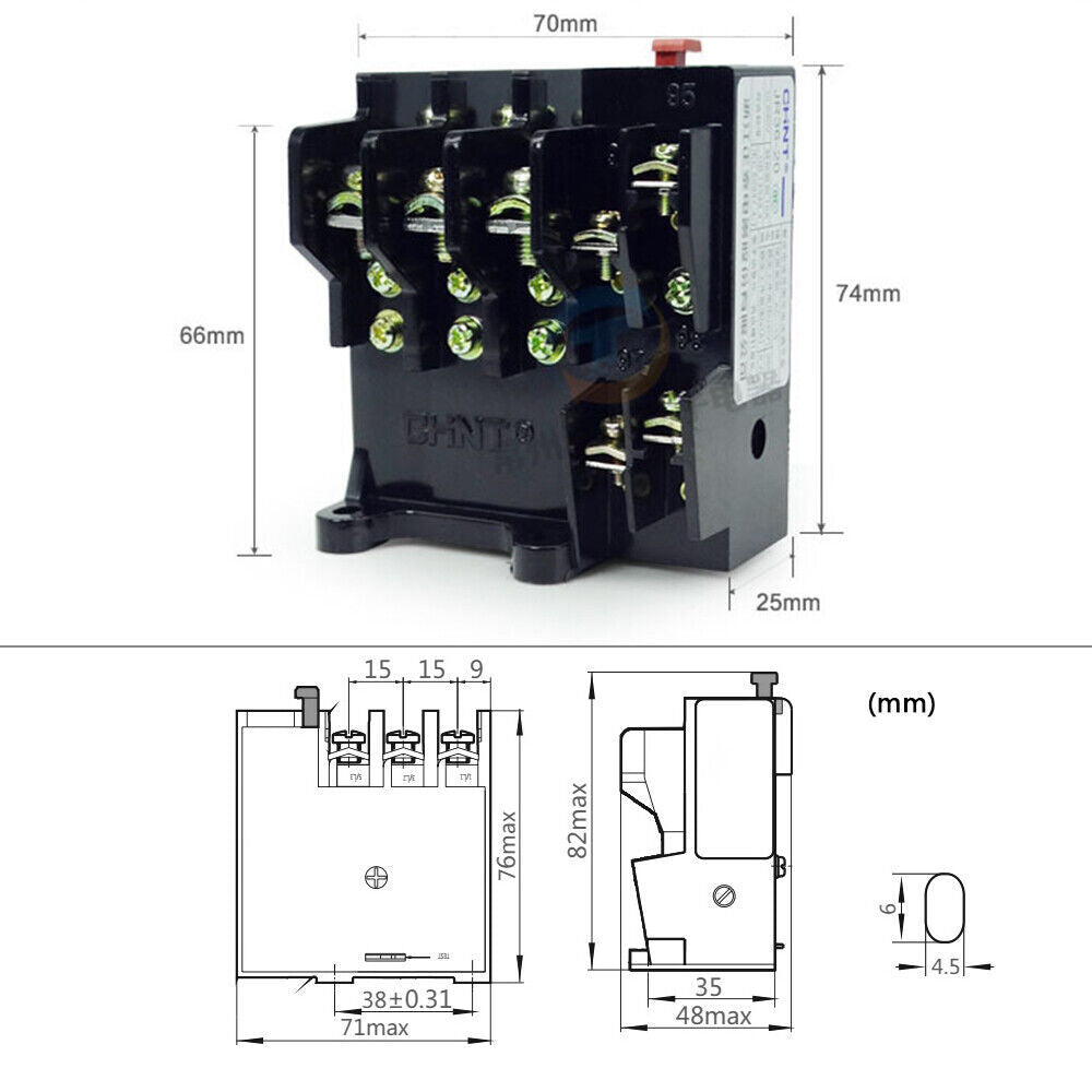 Range from 20-32A 3 Phase Thermal Overload Relay FR for Protect Motor JR36-20
