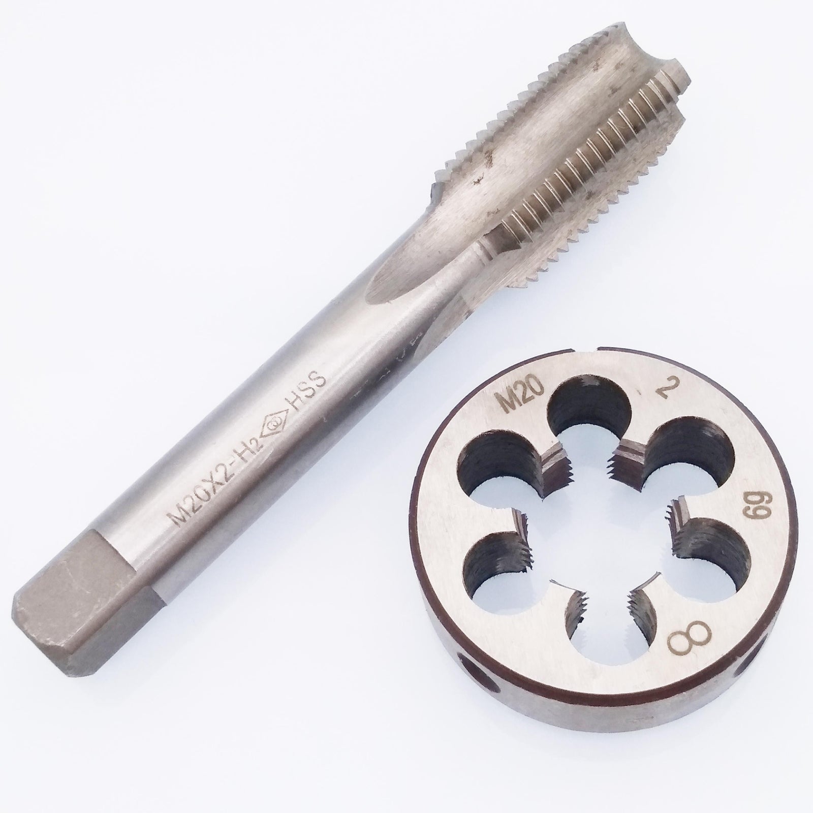 US Stock HSS M20 x 2mm Tap & M20 x 2.0mm Die Metric Thread Right Hand