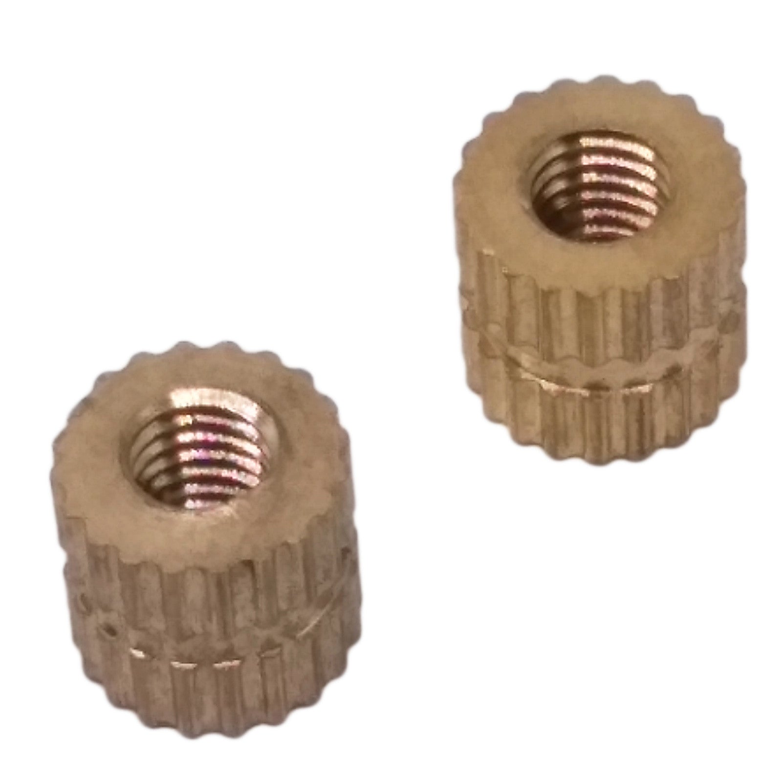 US Stock 50x M3 L5mm OD5.3mm Brass Cylinder Knurled Threaded Insert Embedded Nut