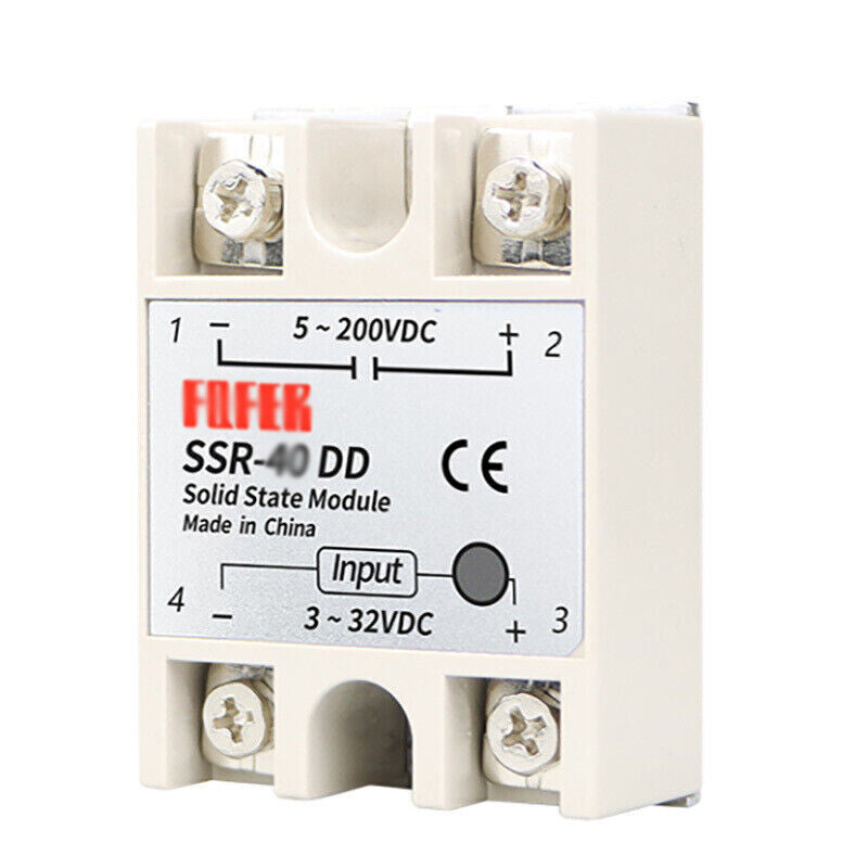 AU Stock DC to DC Solid State Relay Module SSR-100DD 3-32V DC, 5-200V DC New