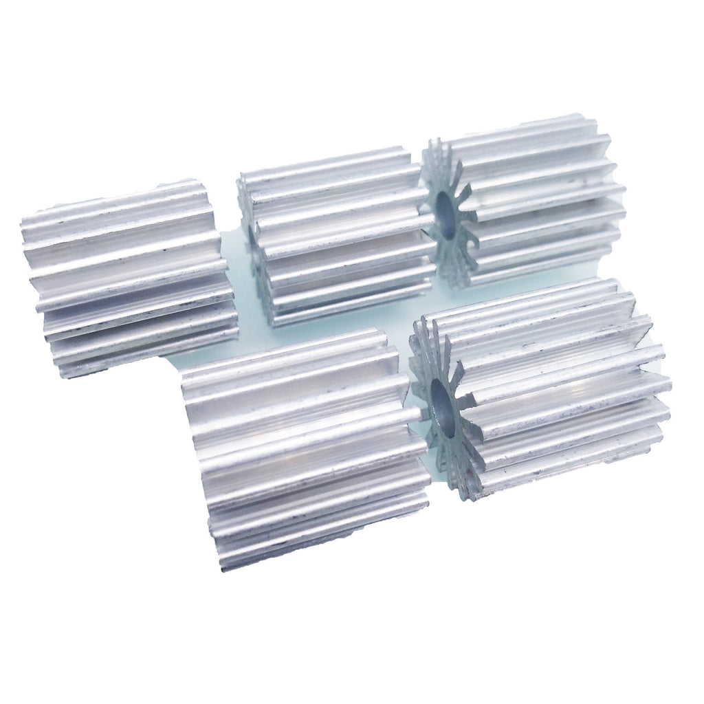 US Stock 10pcs OD 19. x H 20mm 1W Watt LED Aluminium Heatsink long Round Cooling