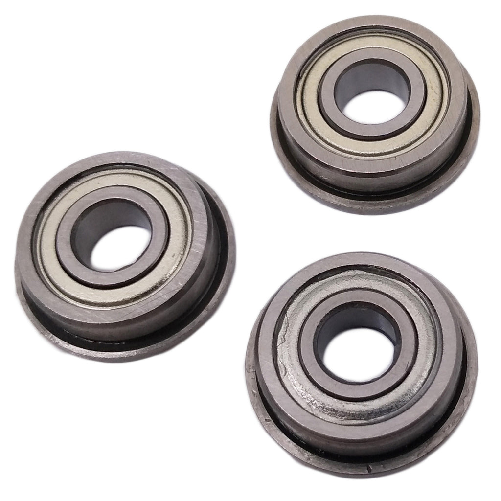 US Stock 10pcs F695zz Mini Metal Double Shielded Flanged Ball Bearings 5x13x4mm