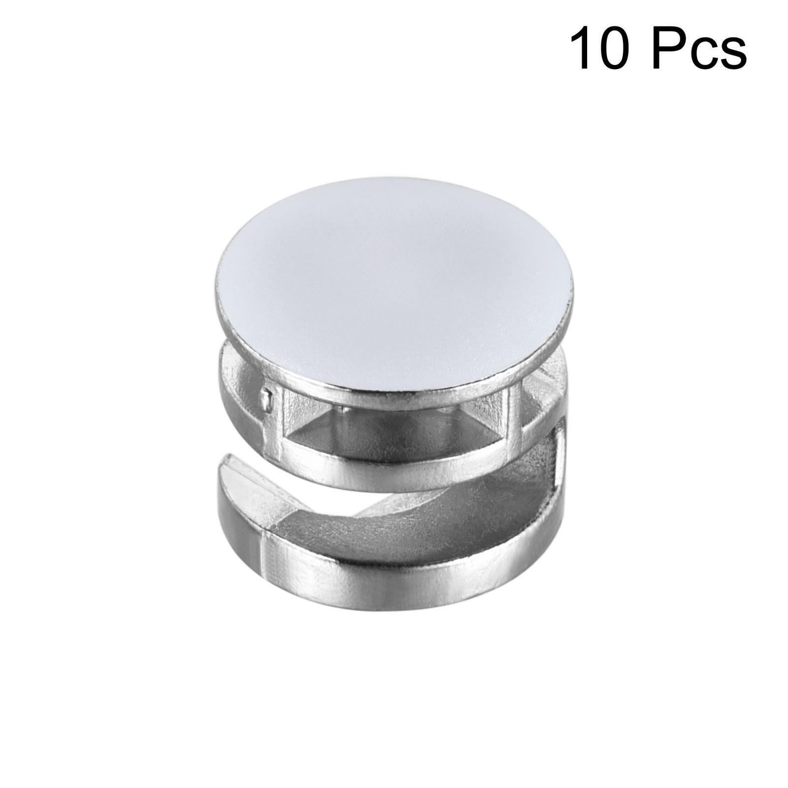 10pcs Furniture Connector Cam Lock Fittings 15mm x 12mm with White Cover