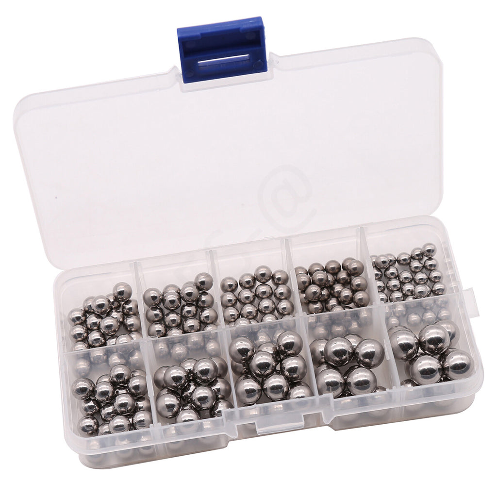 5mm-10mm High Precision Bearing Balls Smooth Ball Box Set - 304 Stainless Steel
