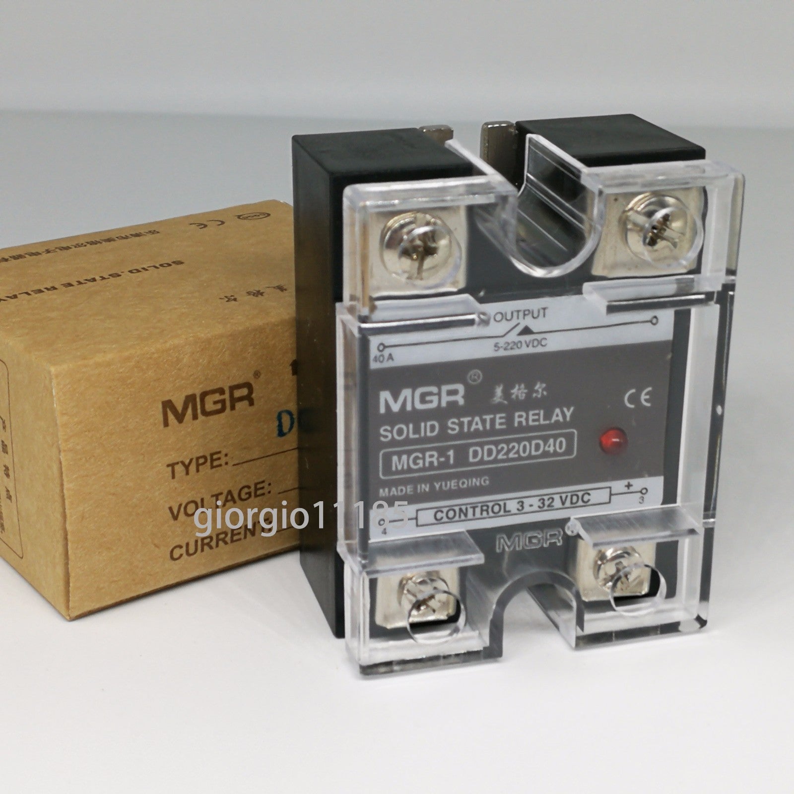 40A Solid State Relay SSR DC-DC Input 3-32V DC Load 5-220V DC DD220D40