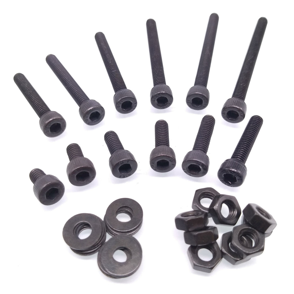 380x M4 Socket Head Cap Screws Steel Allen Socket Nuts Washers Assortment Kit