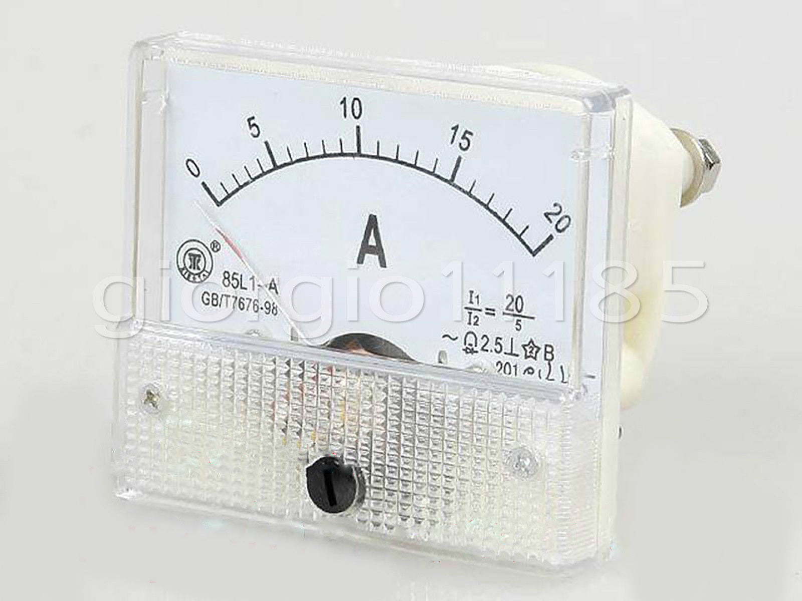 US Stock Analog AMP Current Panel Meter Gauge AC 0-20A 85L1 &Current Transformer