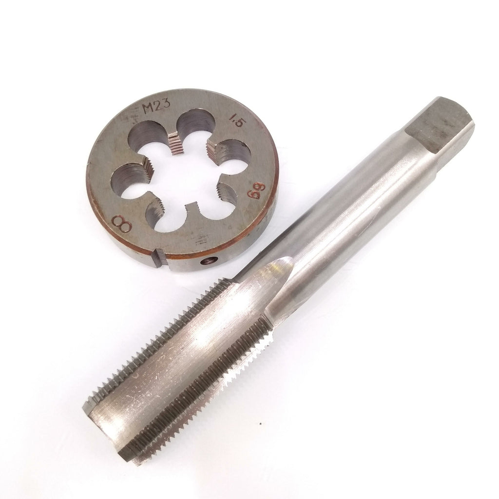 US Stock HSS M23 x 1.5mm Tap & M23 x 1.5mm Die Metric Thread Right Hand