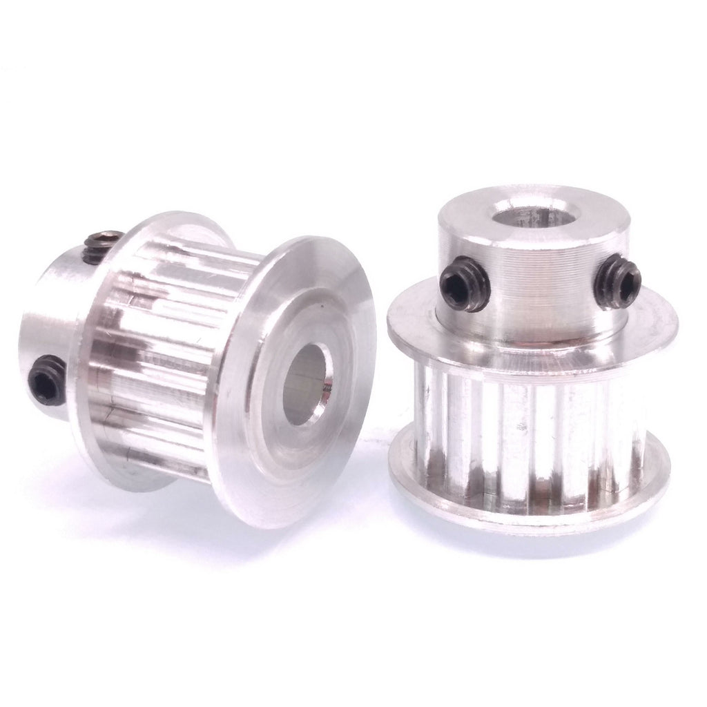2x XL 12T Timing Belt Pulley Synchronous Wheel 6.35mm Bore For 10mm Width Belt