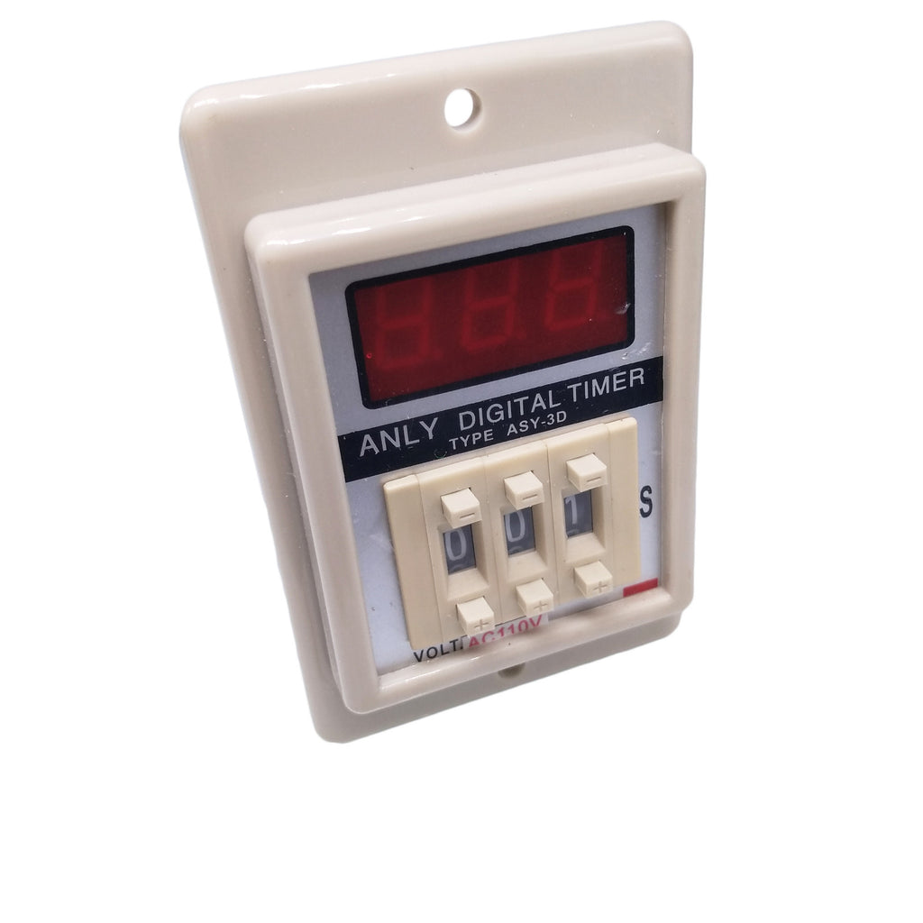 US Stock ASY-3D 1-999s DC24V Power On Delay Timer Digital Time Relay 8P W/ Base