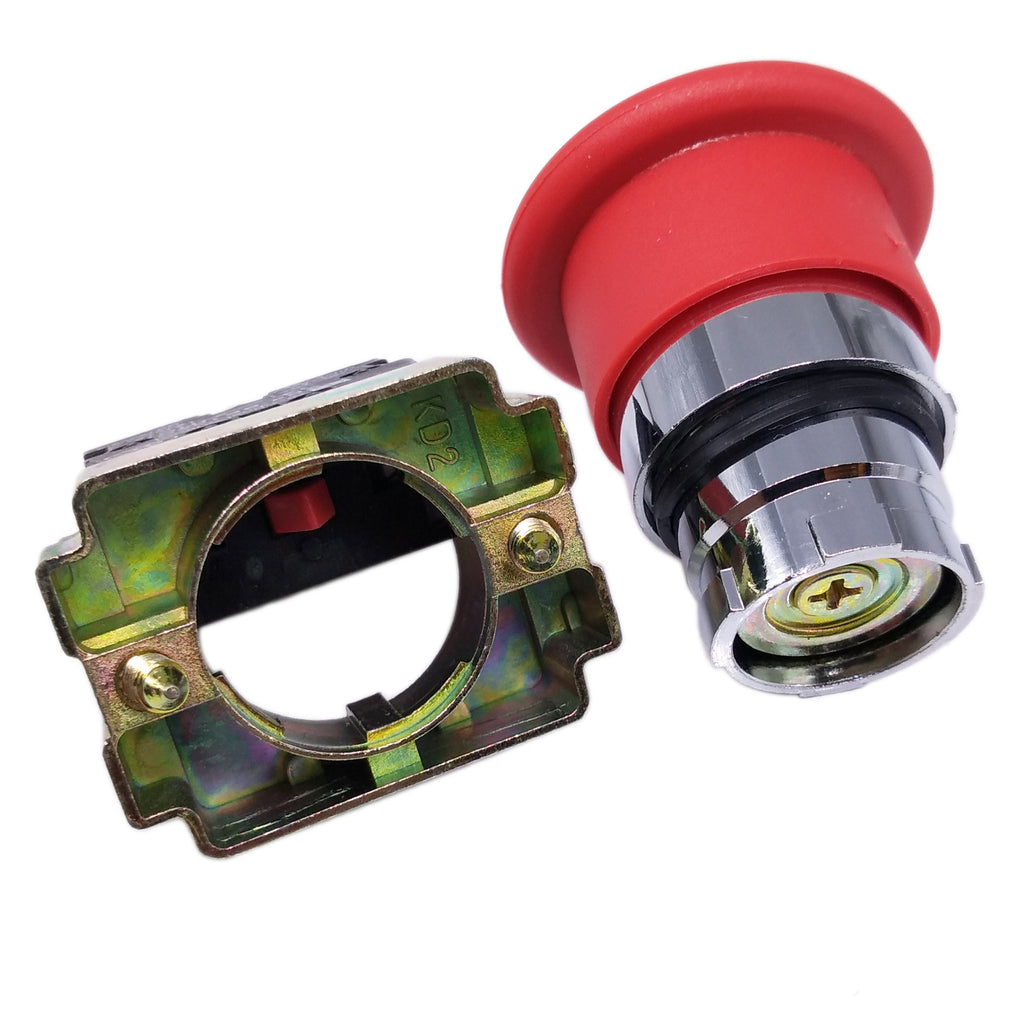 AU Stock  XB2-BC42C 1 NC Momentary Mushroom Head Push Button Switch N/C Red