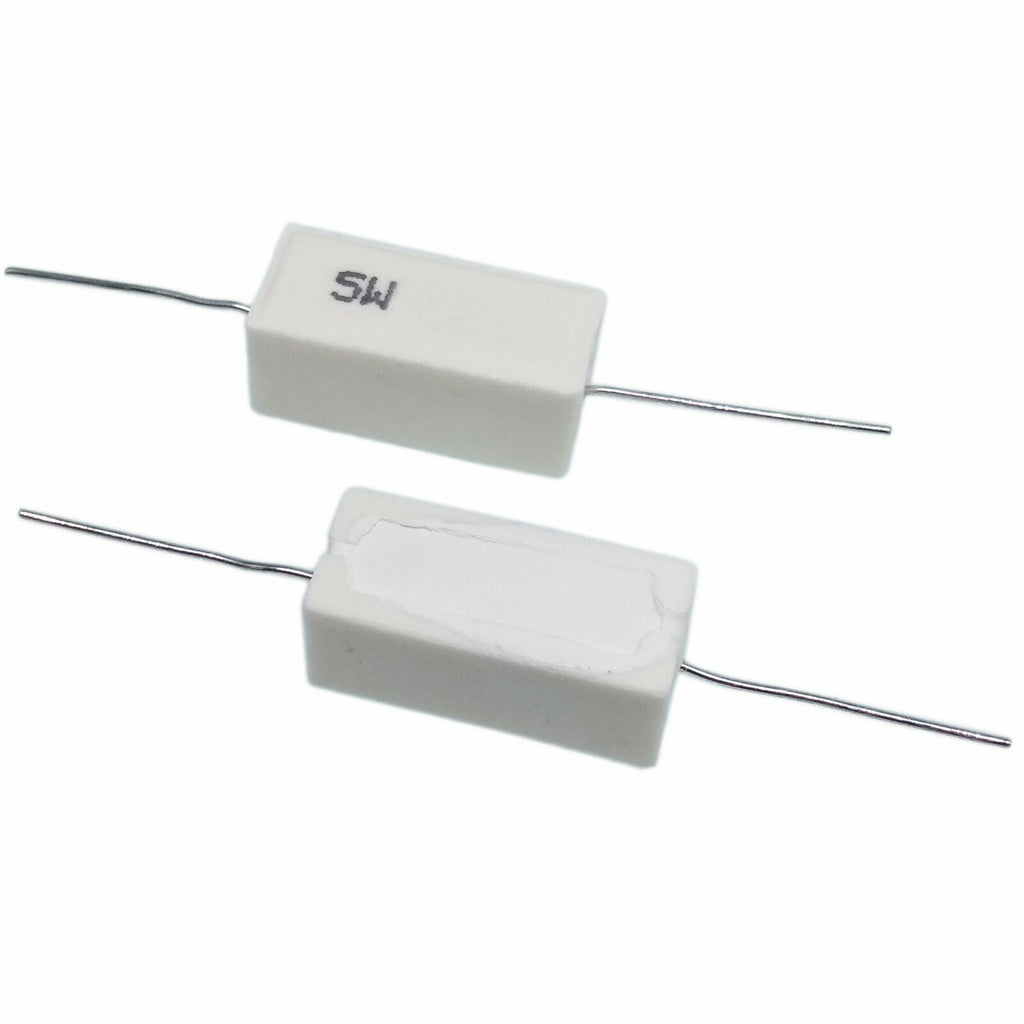 10pcs 5 watt Axial Ceramic Cement Power Resistor 5W 200 OHM