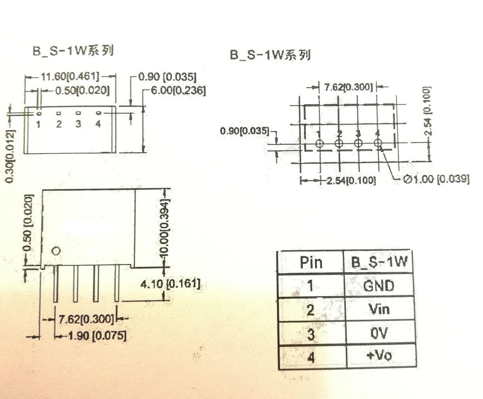 US Stock Isolated Power Module DC-DC Converter Input 10.8V ~ 13.2V Output 12V 1W