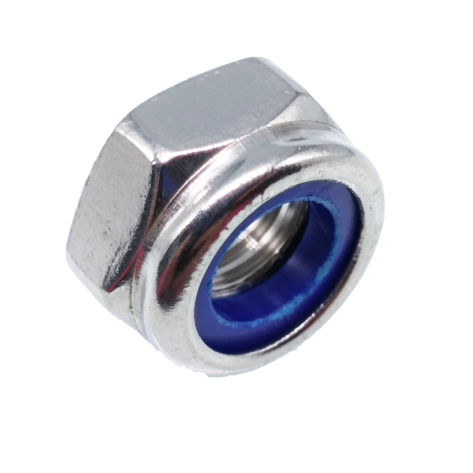 US Stock 10pcs M10 x 1.5mm Nylon Insert Hex Lock Nut DIN985 A2 Stainless Steel